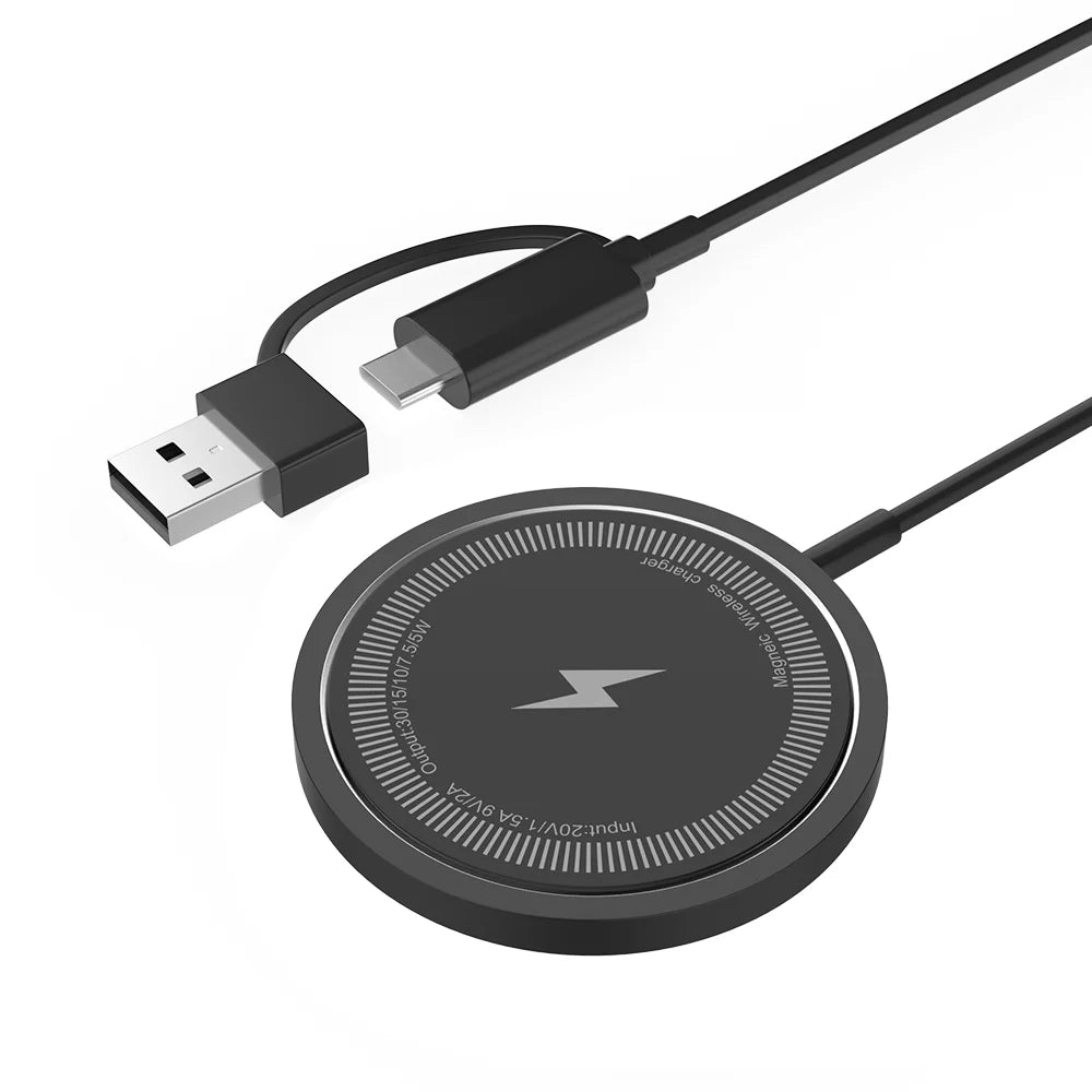 MobiCable™ - 15W MagSafe USB-C Magnetic Wireless Charger