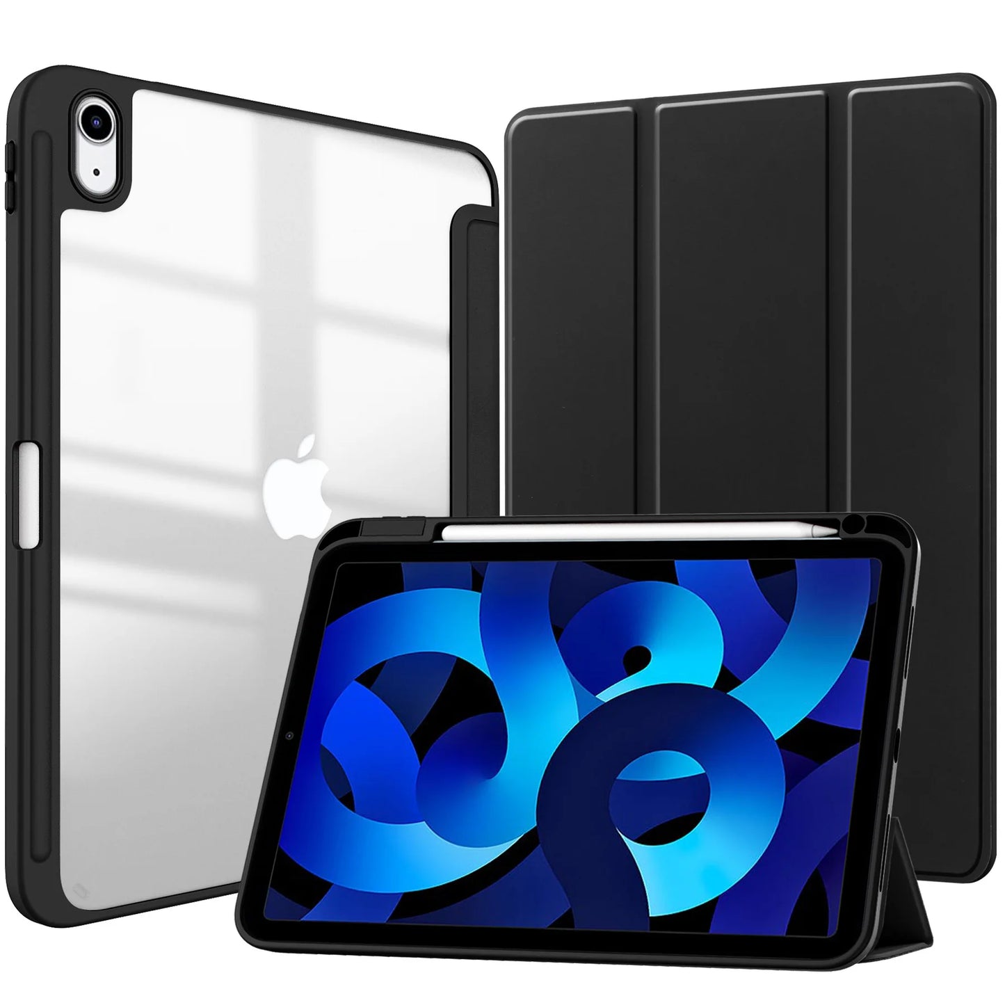 MobiCase™ - Hard shell protective leather case for iPad 9.7-11" - stylish, shock-resistant with a striped pattern