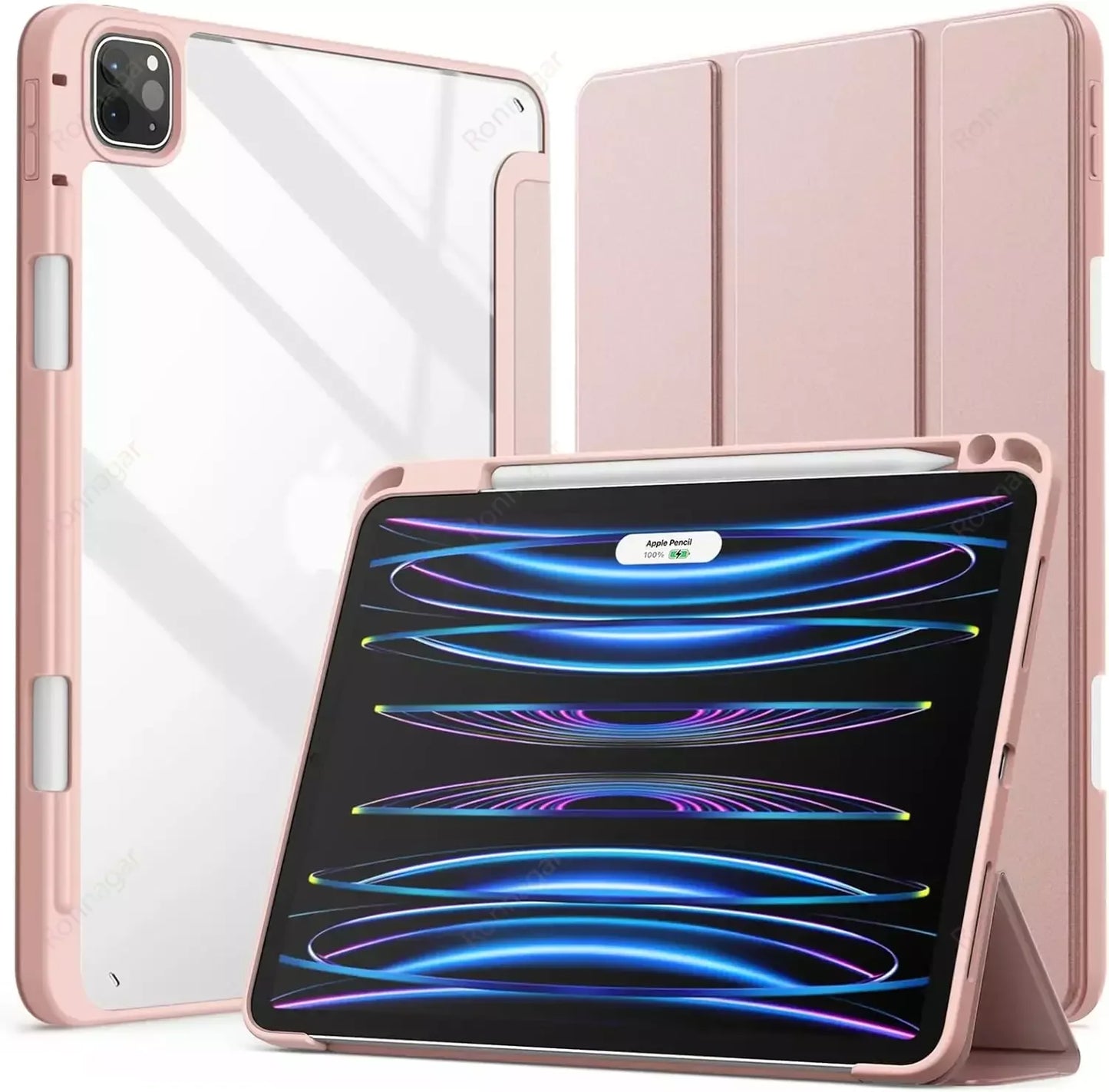 MobiCase™ - Protective Hard Case with Stand and Auto-Wake for iPad 9.7-13" - Compatible with 2017-2025 Models