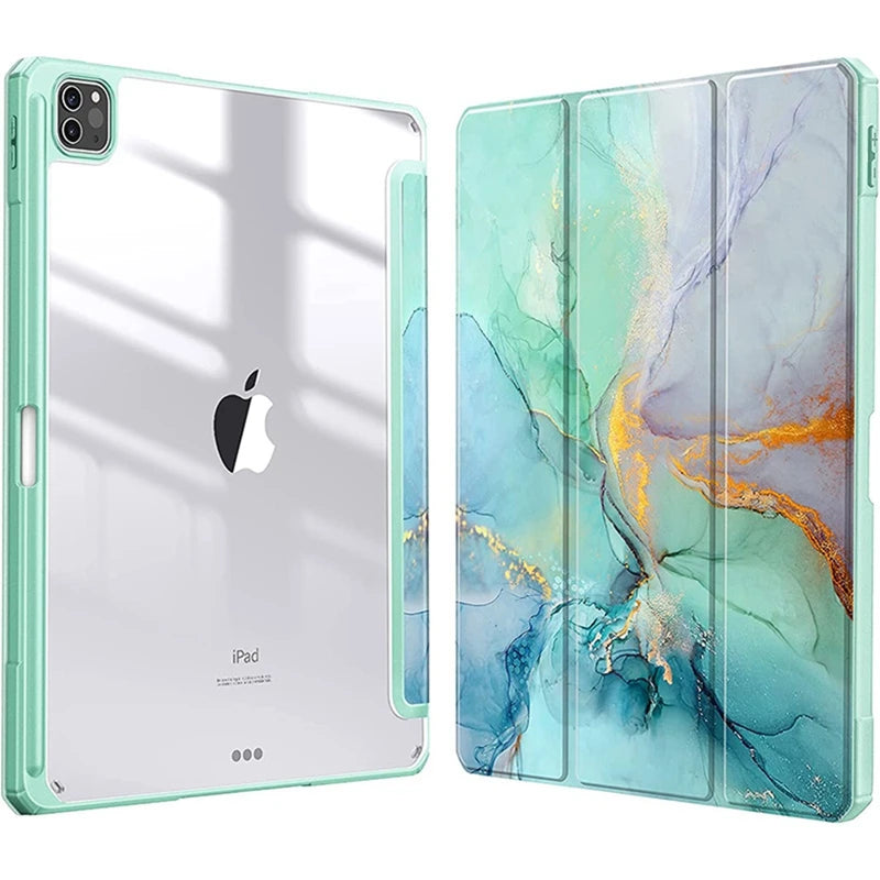 MobiCase™ - Hard shell protective leather case for iPad 9.7-11" - stylish, shock-resistant with a striped pattern