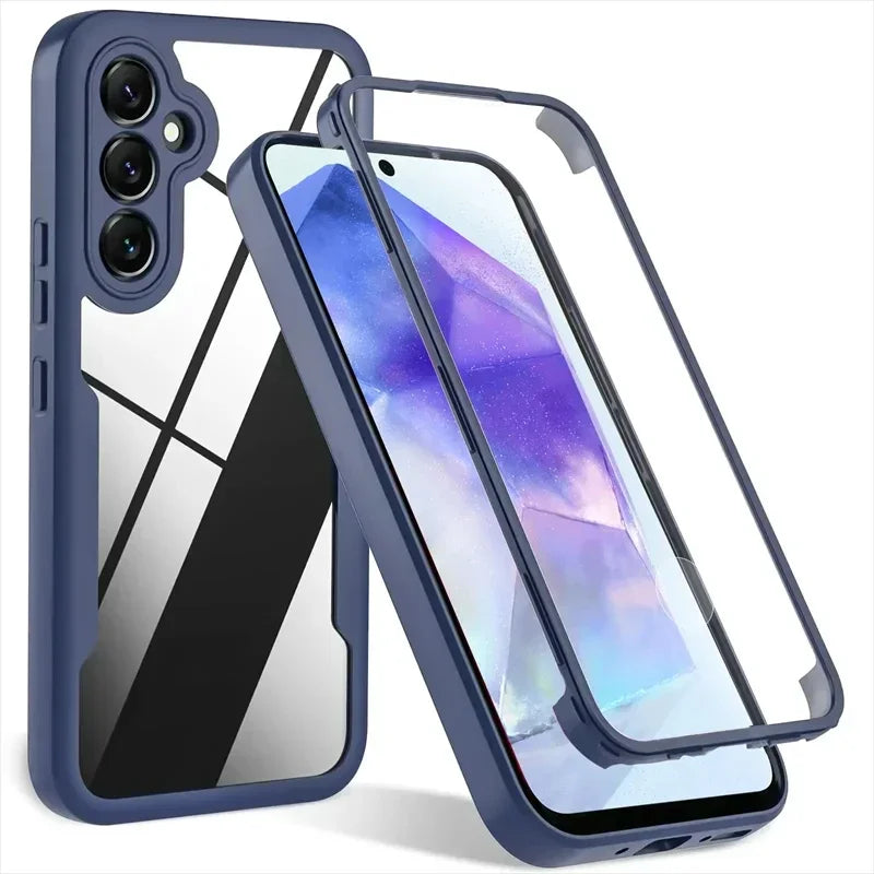 MobiCase™ - Transparent hybrid case with 360 protection for Samsung