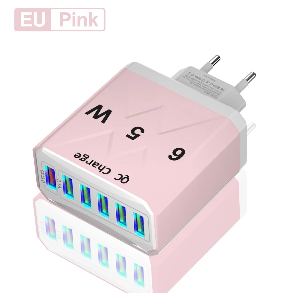 MobiCharge™ - GUSEYEE BK302 USB Charger - Compact and Universal 65W