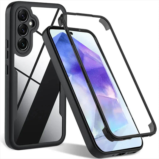 MobiCase™ - Transparent hybrid case with 360 protection for Samsung
