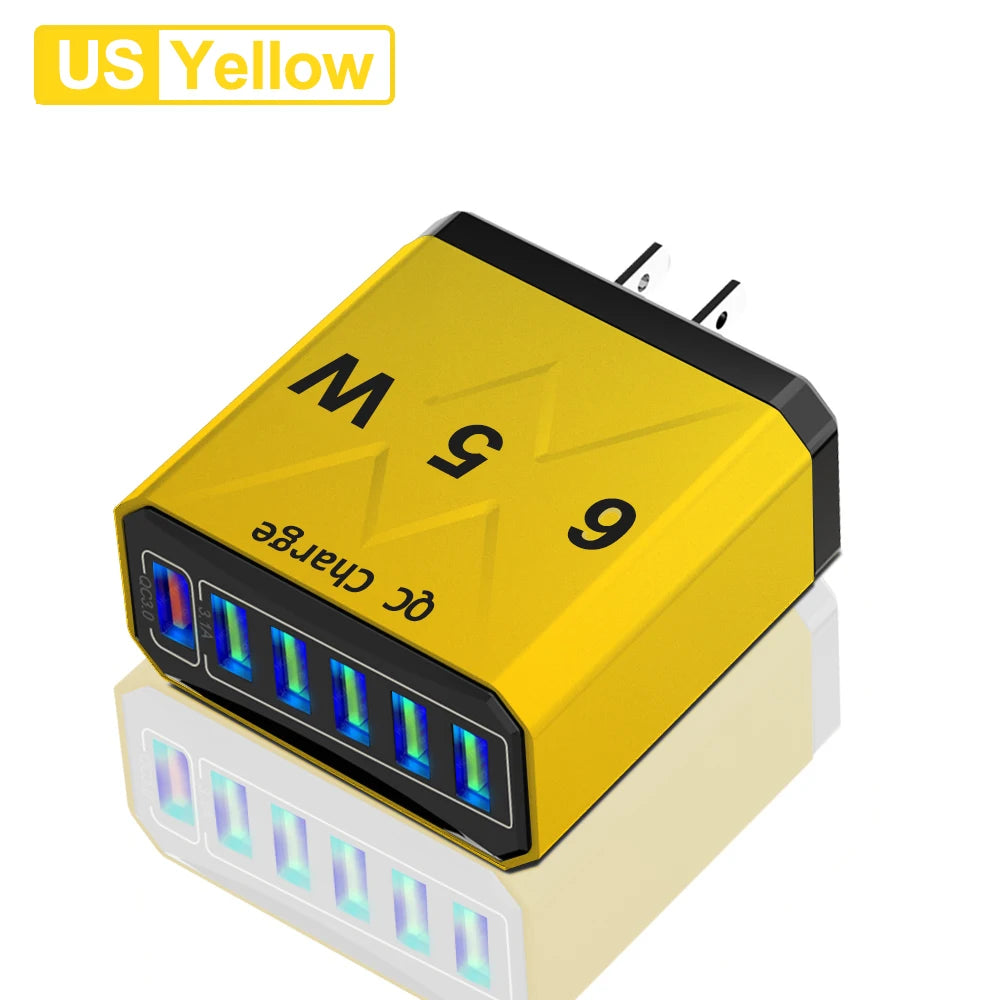 MobiCharge™ - GUSEYEE BK302 USB Charger - Compact and Universal 65W