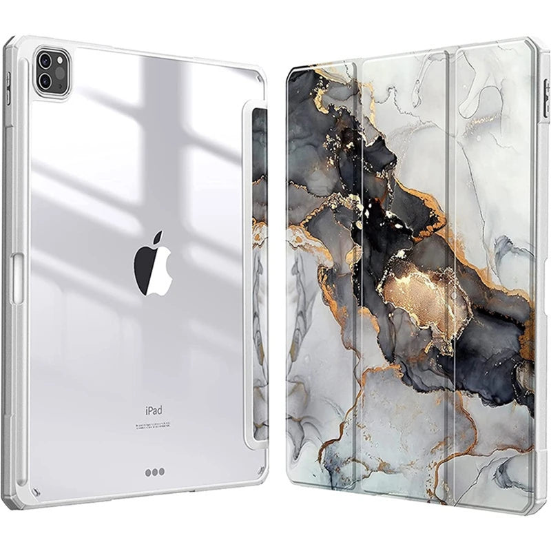 MobiCase™ - Hard shell protective leather case for iPad 9.7-11" - stylish, shock-resistant with a striped pattern
