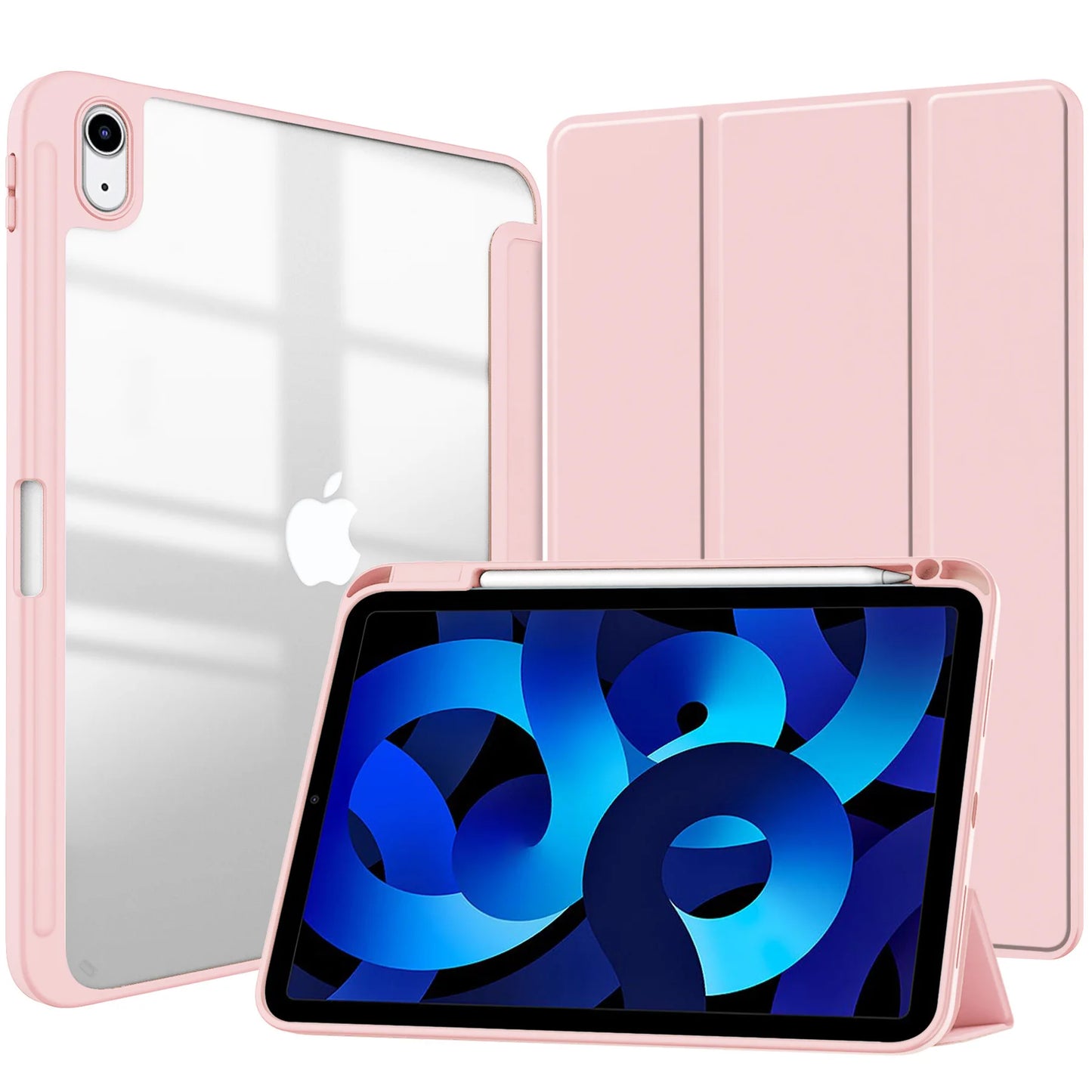MobiCase™ - Hard shell protective leather case for iPad 9.7-11" - stylish, shock-resistant with a striped pattern