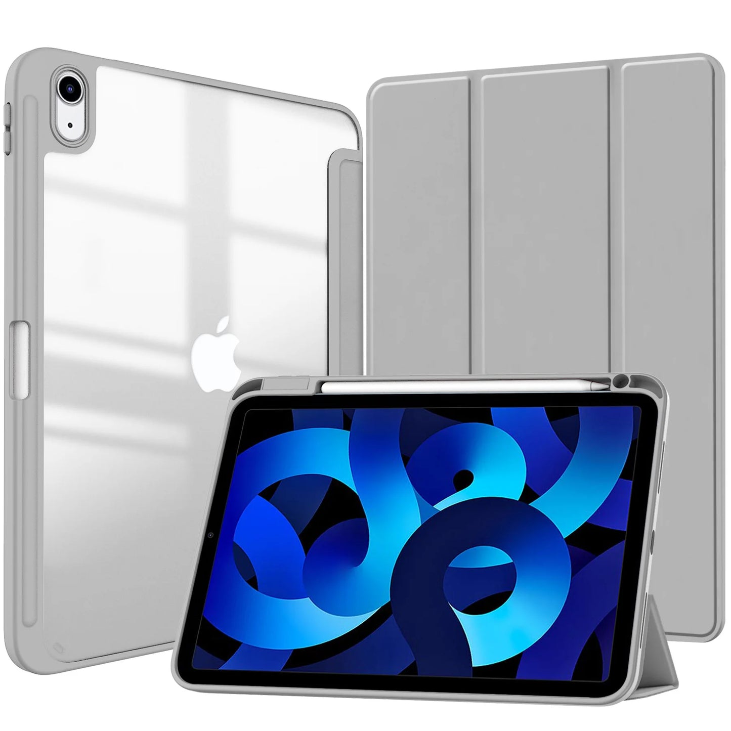 MobiCase™ - Hard shell protective leather case for iPad 9.7-11" - stylish, shock-resistant with a striped pattern