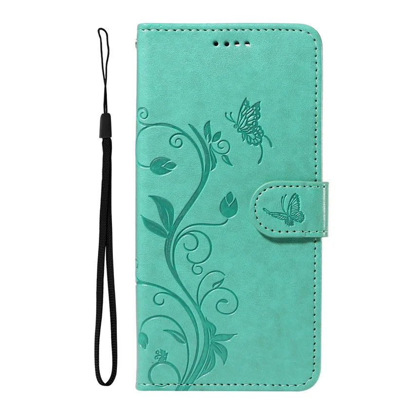 MobiCase™ - Leather case with flap, wallet and lanyard
