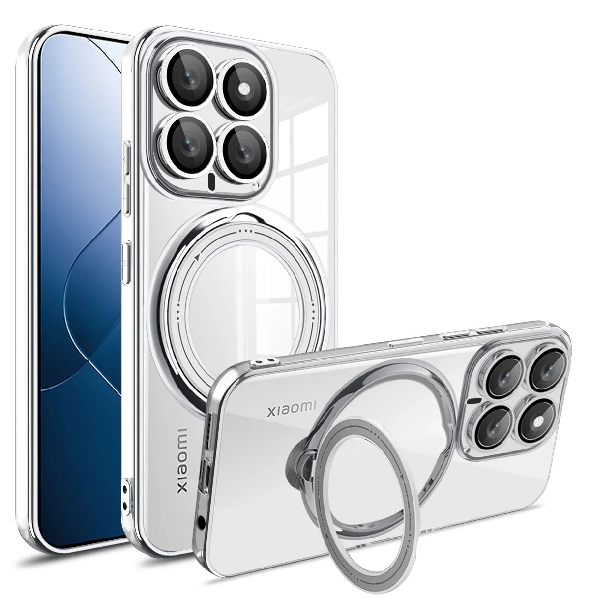 MobiCase™ - Magnetic bumper with rotating ring stand for Xiaomi