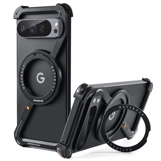 MobiCase™ - 3D aluminum case with a magnetic holder and ring - style, durability and comfort in one