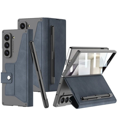 MobiCase™ - Protective leather case with handle and stand - semi-enclosed, shock-resistant
