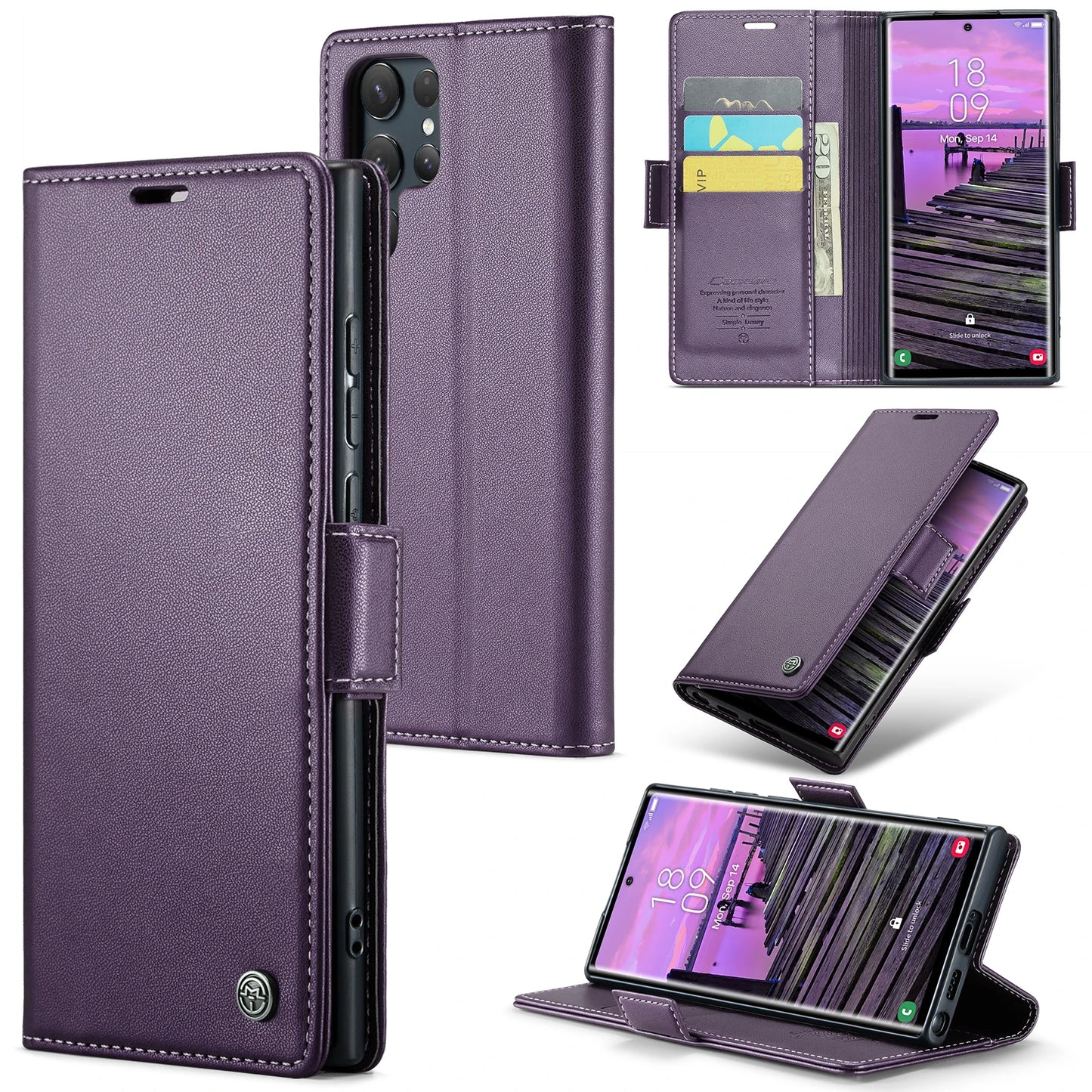MobiCase™ - Leather case with magnetic closure and waterproof protection
