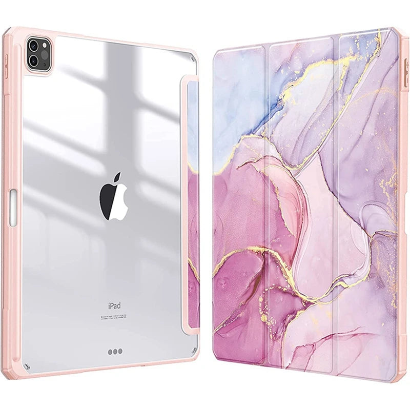 MobiCase™ - Hard shell protective leather case for iPad 9.7-11" - stylish, shock-resistant with a striped pattern