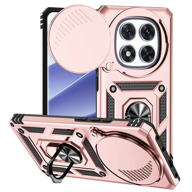 MobiCase™ - Armored case with camera cover and magnetic holder - with 360° ring