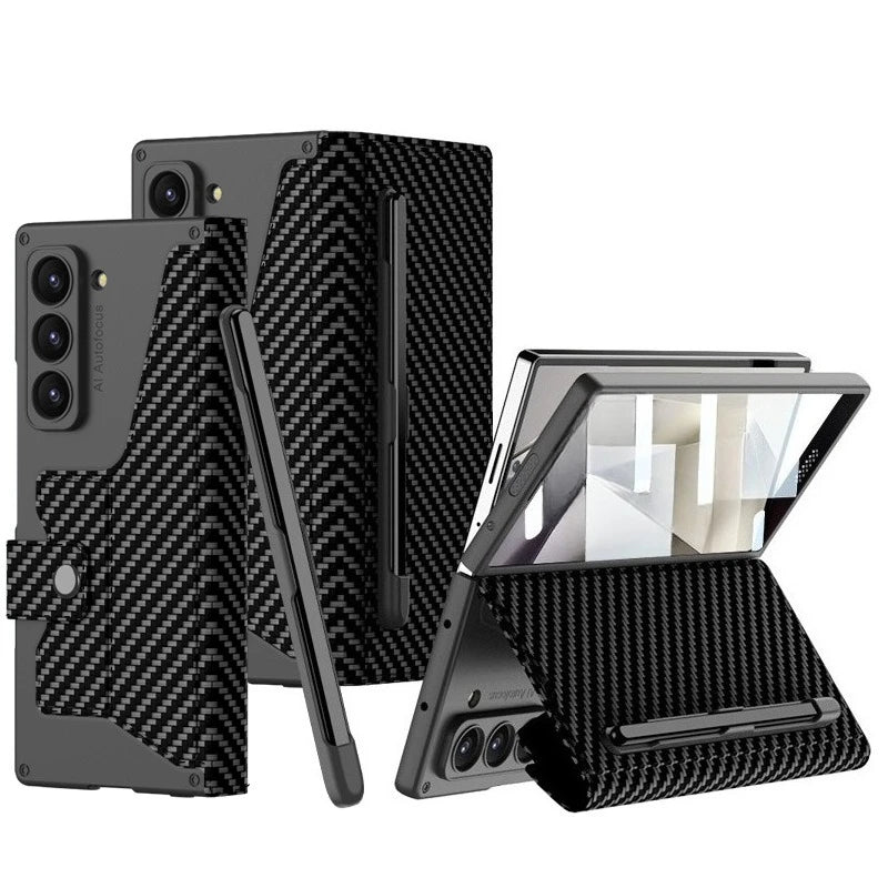 MobiCase™ - Protective leather case with handle and stand - semi-enclosed, shock-resistant