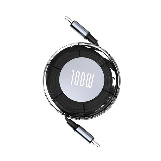 MobiCable™ - NNBILI Retractable USB-C to USB-C Cable (6A, Silicone, Fast Charging)