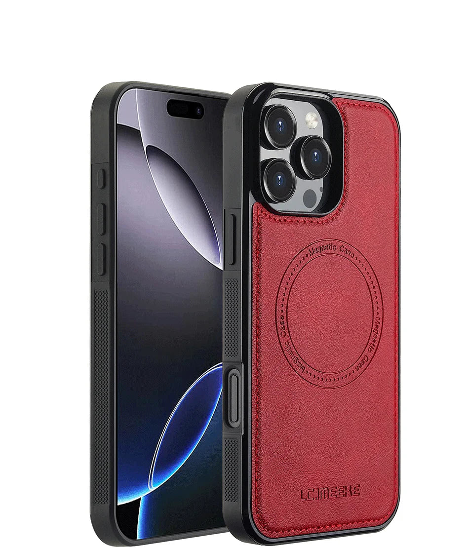 MobiCase™ - Magnetic Leather Case for iPhone (11-16)