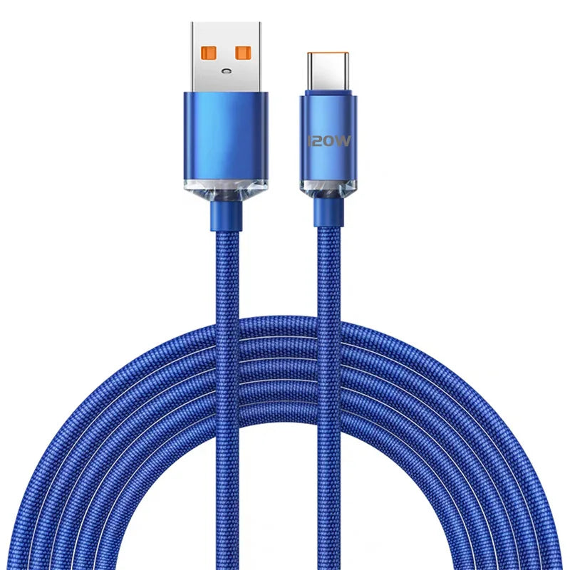 MobiCable™ - High-speed USB-A to USB-C cable (6A, QC 3.0, 480Mbps, Braided) - versatile and durable