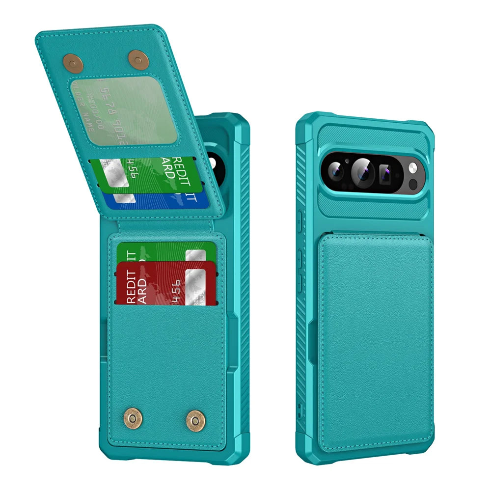 MobiCase™ - Leather case with a magnetic holder and card slots - elegance and functionality for Google Pixel 9/8/7 Pro