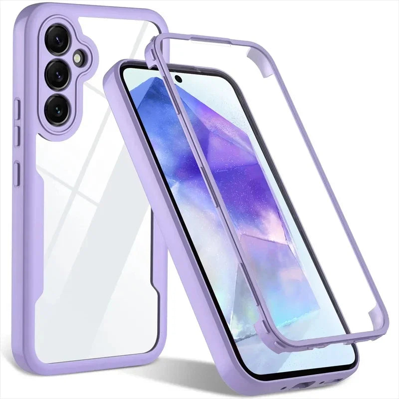 MobiCase™ - Transparent hybrid case with 360 protection for Samsung