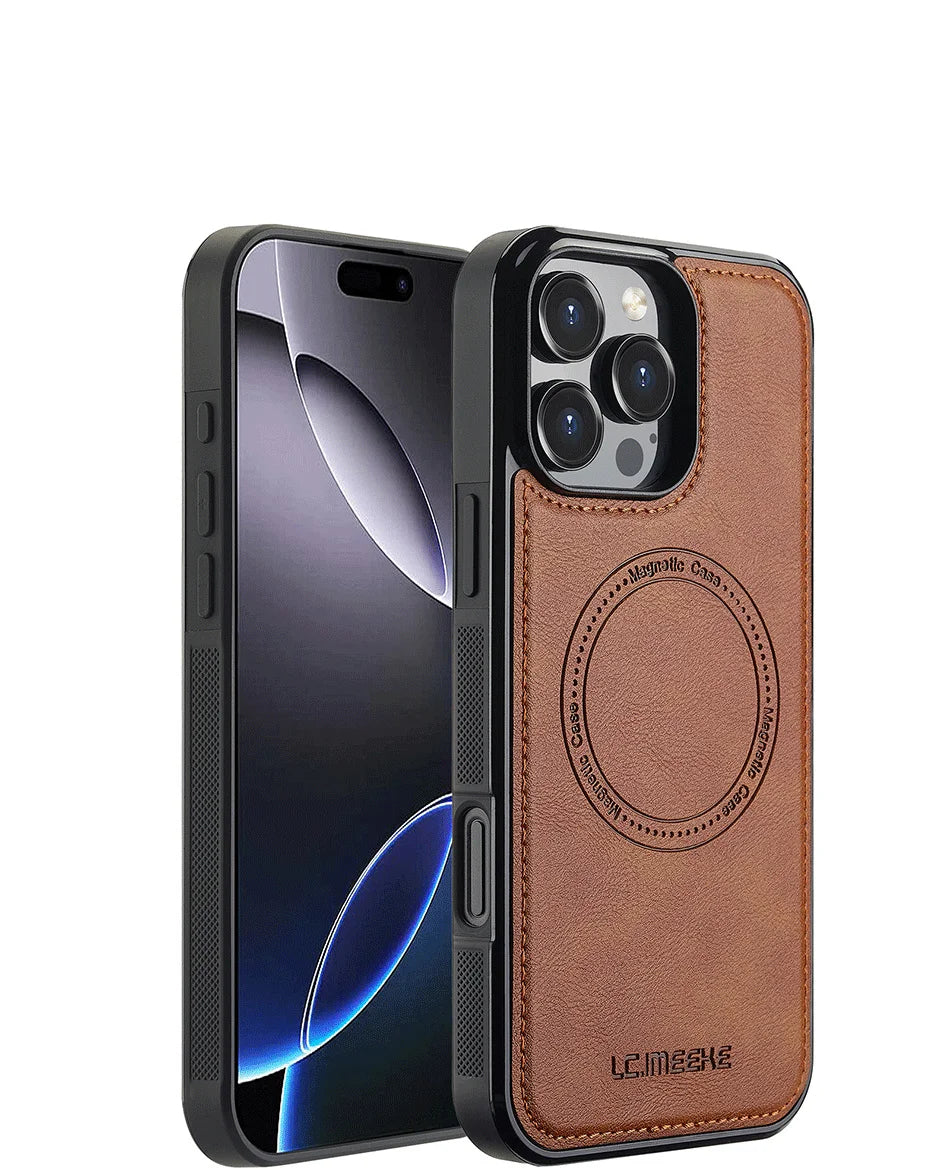 MobiCase™ - Magnetic Leather Case for iPhone (11-16)