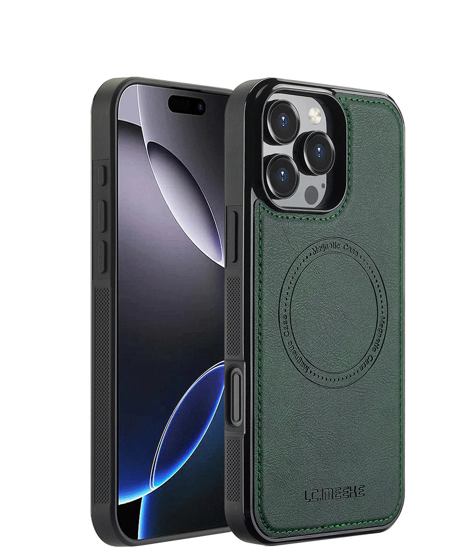 MobiCase™ - Magnetic Leather Case for iPhone (11-16)