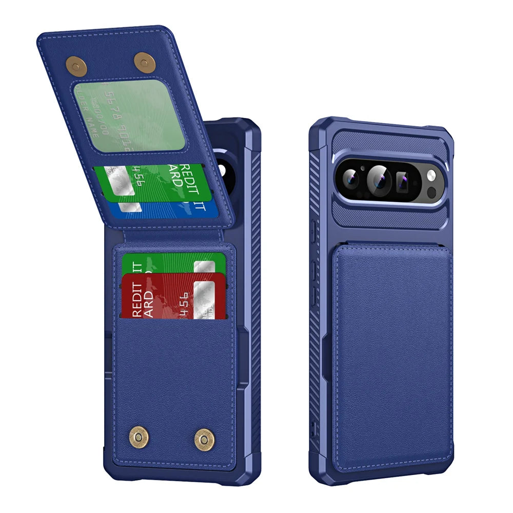 MobiCase™ - Leather case with a magnetic holder and card slots - elegance and functionality for Google Pixel 9/8/7 Pro