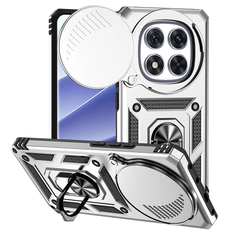 MobiCase™ - Armored case with camera cover and magnetic holder - with 360° ring