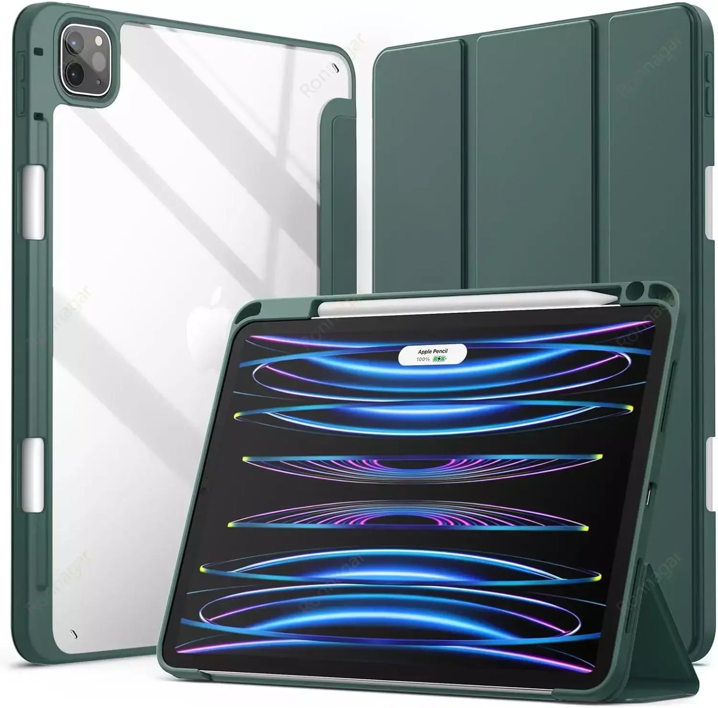 MobiCase™ - Protective Hard Case with Stand and Auto-Wake for iPad 9.7-13" - Compatible with 2017-2025 Models