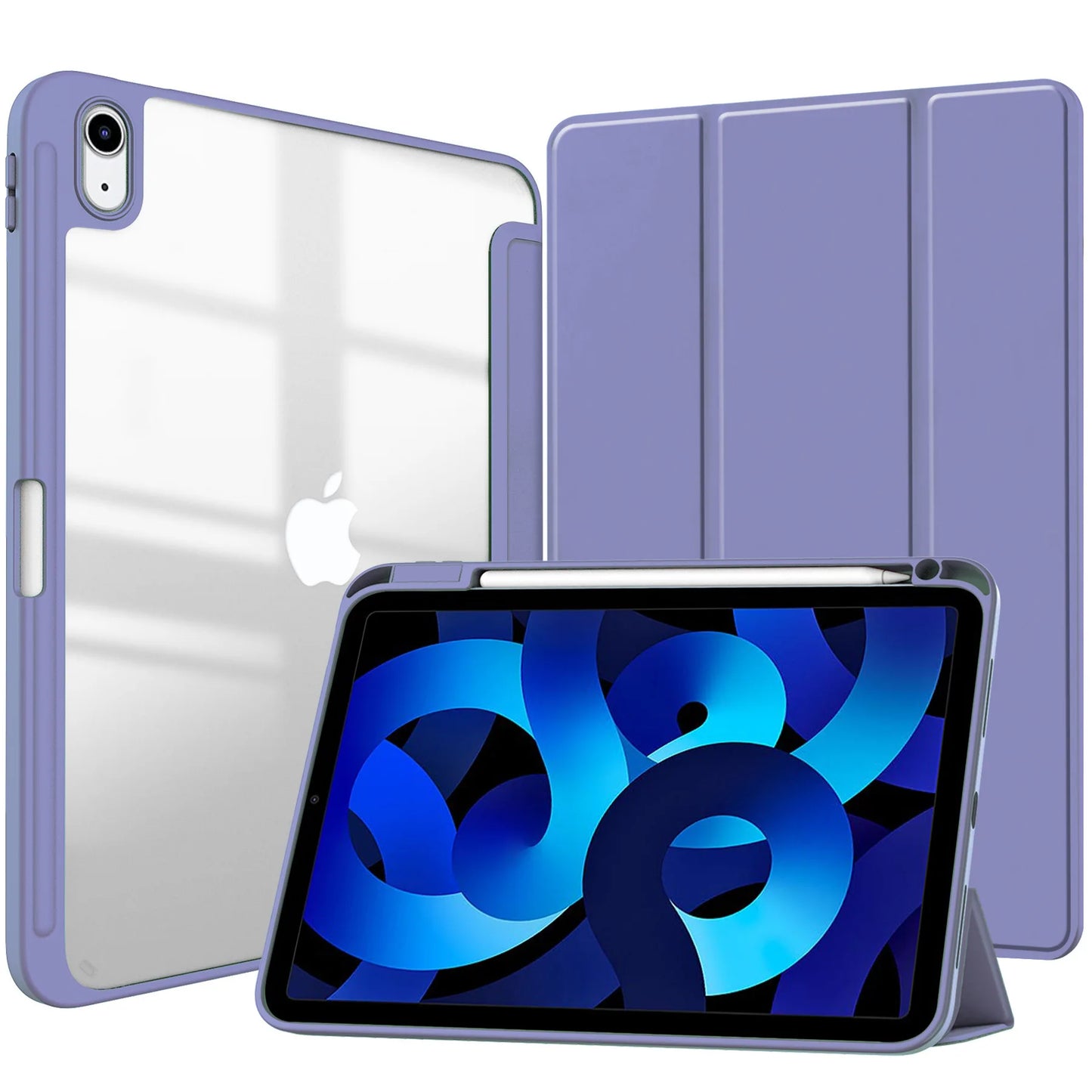 MobiCase™ - Hard shell protective leather case for iPad 9.7-11" - stylish, shock-resistant with a striped pattern