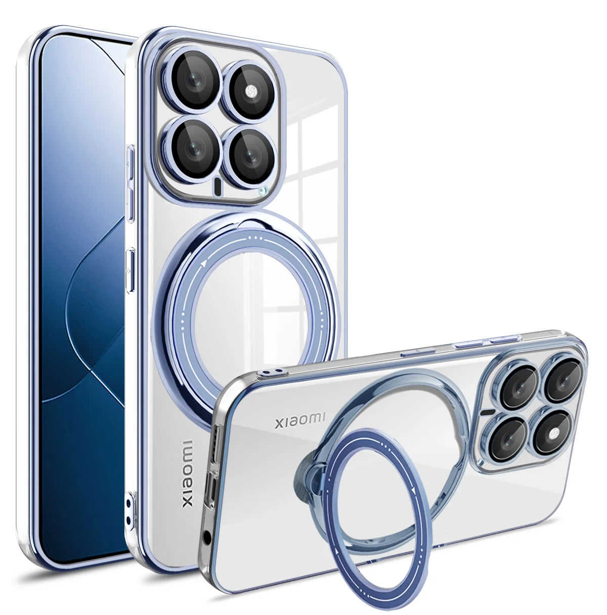 MobiCase™ - Magnetic bumper with rotating ring stand for Xiaomi