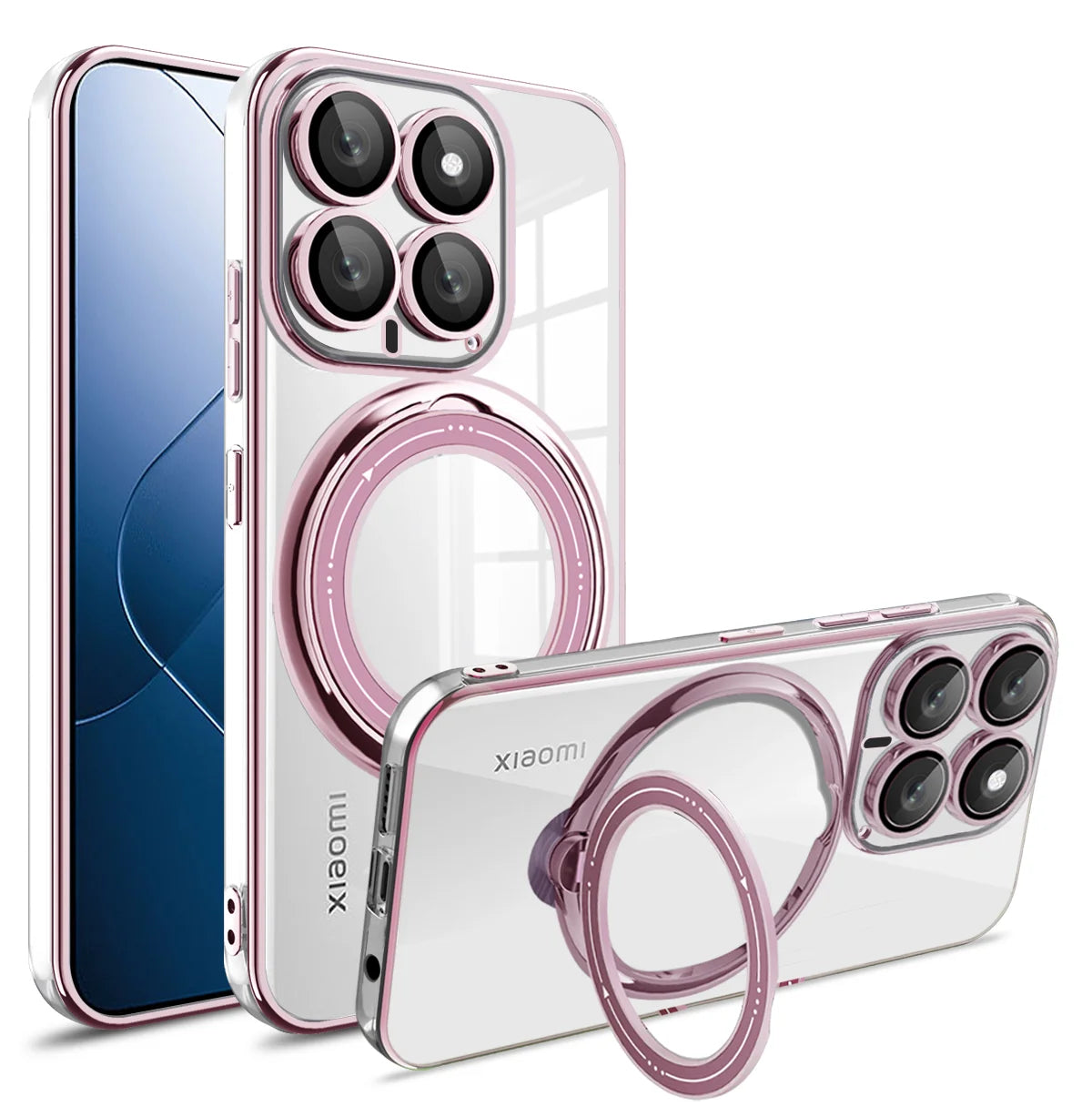 MobiCase™ - Magnetic bumper with rotating ring stand for Xiaomi