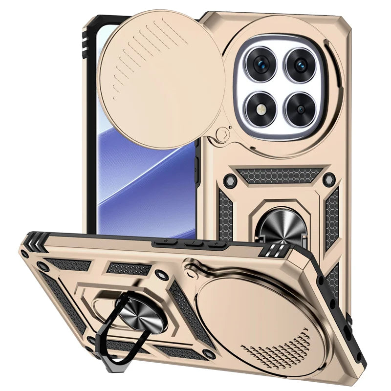 MobiCase™ - Armored case with camera cover and magnetic holder - with 360° ring