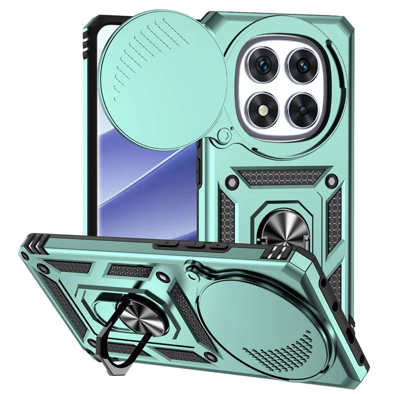 MobiCase™ - Armored case with camera cover and magnetic holder - with 360° ring