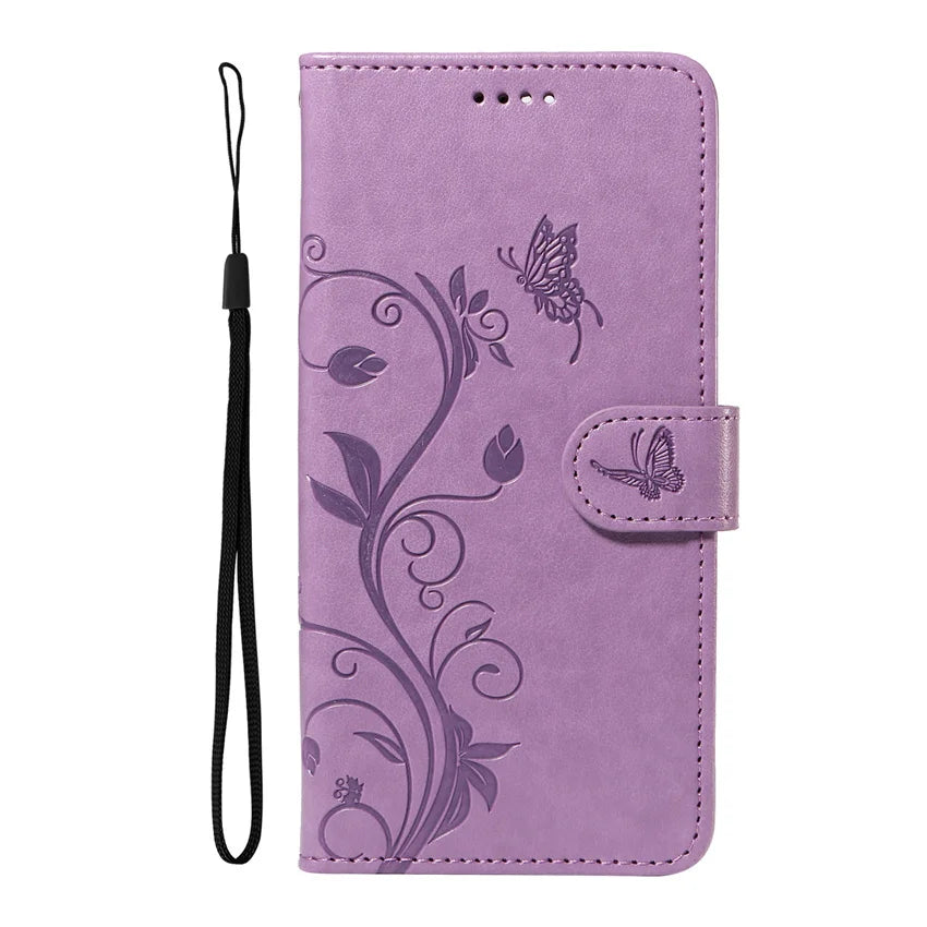 MobiCase™ - Leather case with flap, wallet and lanyard