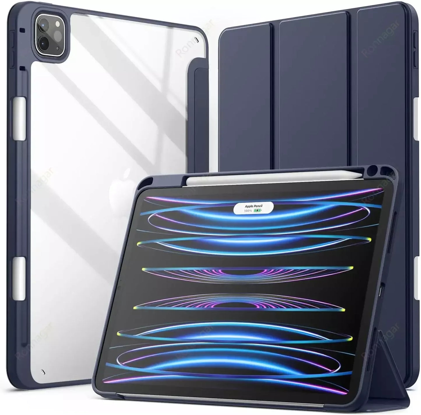 MobiCase™ - Protective Hard Case with Stand and Auto-Wake for iPad 9.7-13" - Compatible with 2017-2025 Models