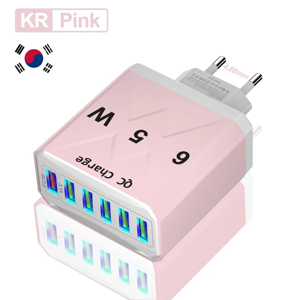 MobiCharge™ - GUSEYEE BK302 USB Charger - Compact and Universal 65W