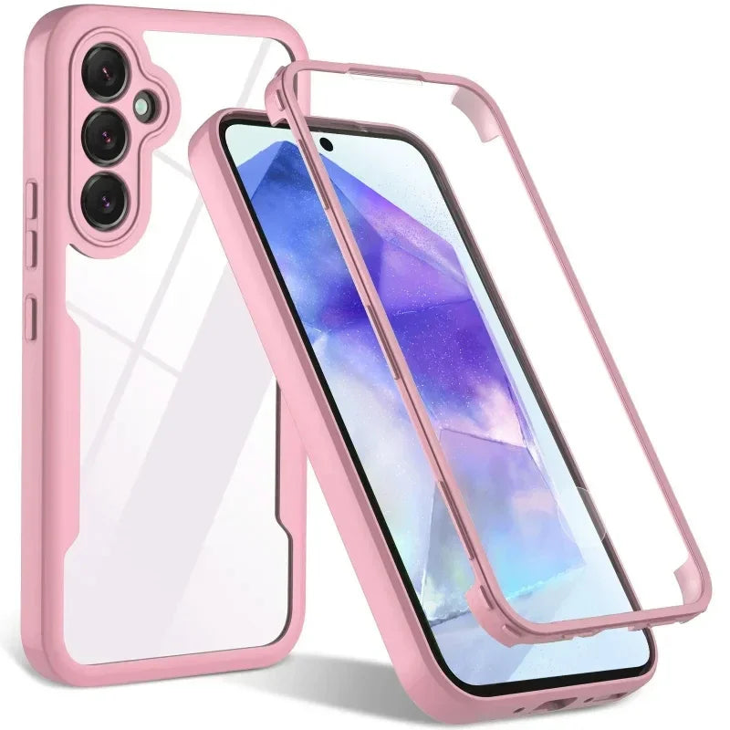 MobiCase™ - Transparent hybrid case with 360 protection for Samsung