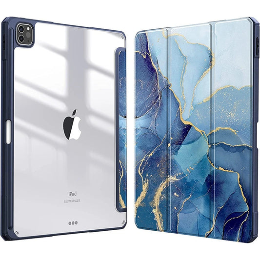 MobiCase™ - Hard shell protective leather case for iPad 9.7-11" - stylish, shock-resistant with a striped pattern