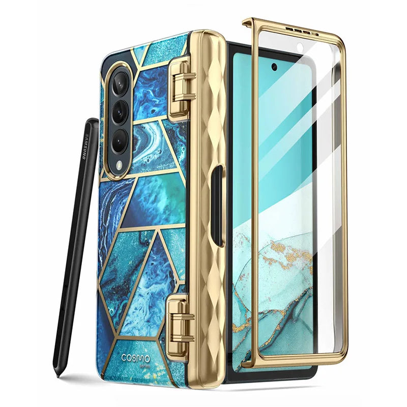 MobiStyle™ - Shiny reinforced armor case for Samsung Galaxy Z Fold 4 - full 360° protection