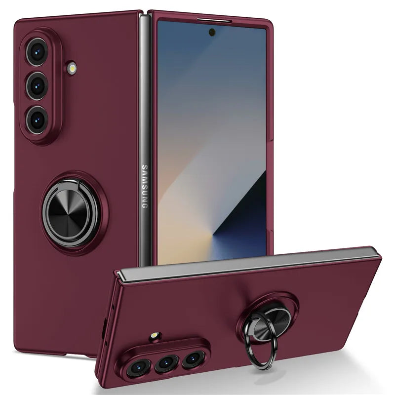 MobiCase™ - Luxury armored case with ring and camera cover - silicone-plastic bumper case