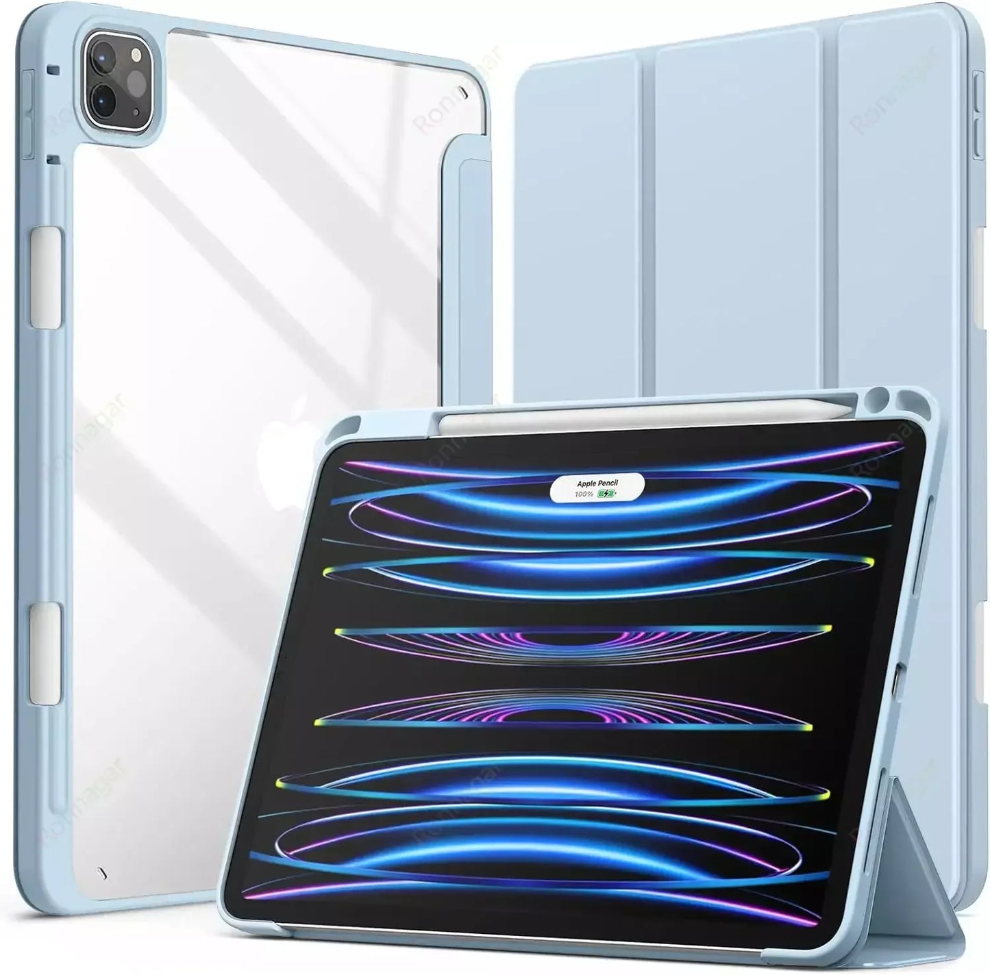 MobiCase™ - Protective Hard Case with Stand and Auto-Wake for iPad 9.7-13" - Compatible with 2017-2025 Models