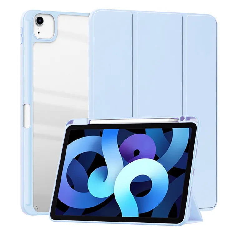MobiCase™ - Hard shell protective leather case for iPad 9.7-11" - stylish, shock-resistant with a striped pattern