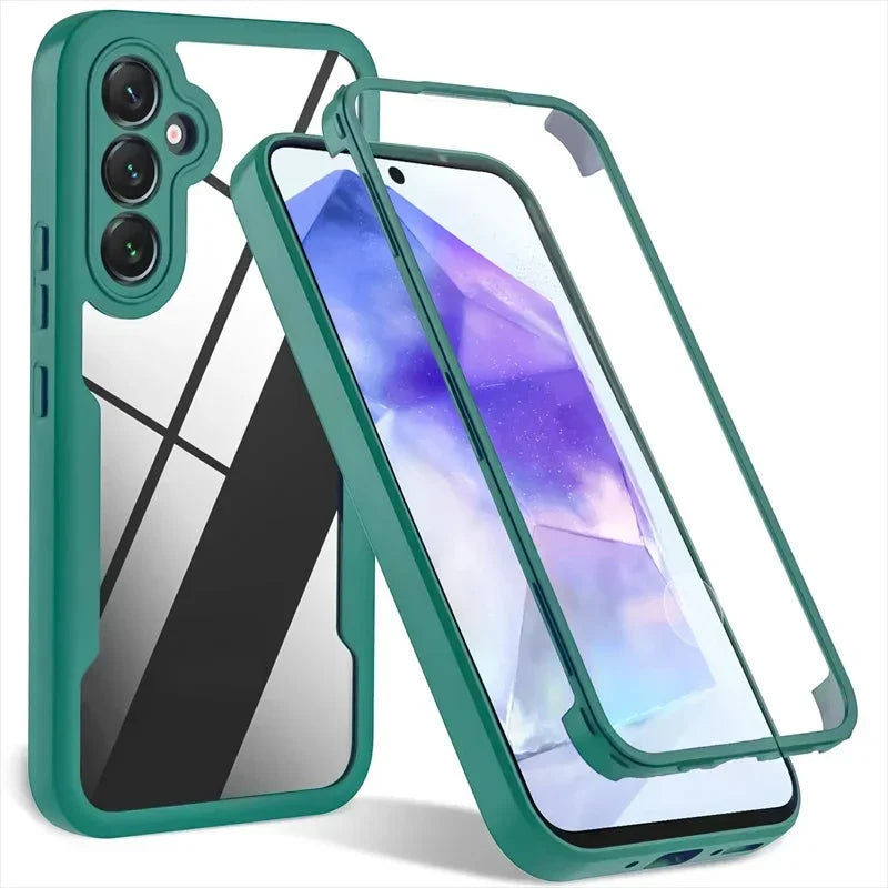 MobiCase™ - Transparent hybrid case with 360 protection for Samsung