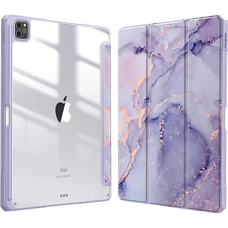 MobiCase™ - Hard shell protective leather case for iPad 9.7-11" - stylish, shock-resistant with a striped pattern