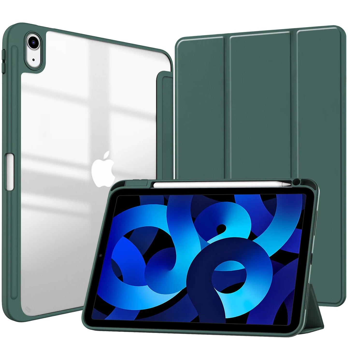 MobiCase™ - Hard shell protective leather case for iPad 9.7-11" - stylish, shock-resistant with a striped pattern