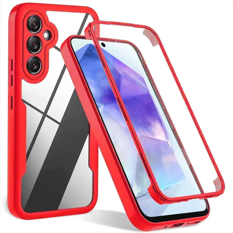 MobiCase™ - Transparent hybrid case with 360 protection for Samsung