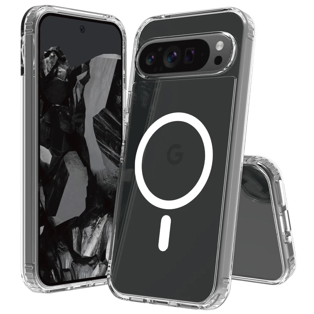 MobiCase™ - Transparent Magnetic Acrylic Case with Shock Protection - Lightweight and Stylish Half-Wrapped Case