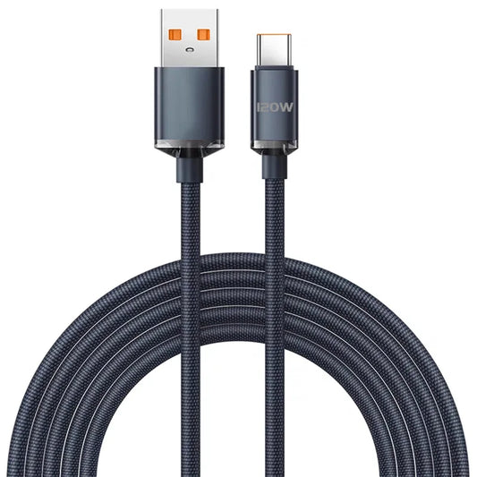 MobiCable™ - High-speed USB-A to USB-C cable (6A, QC 3.0, 480Mbps, Braided) - versatile and durable