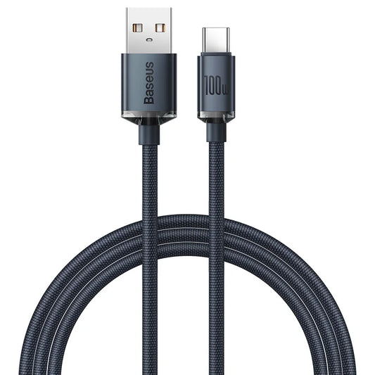 MobiCable™ - BASEUS braided USB-A to USB-C cable (5A, Fast Charging)